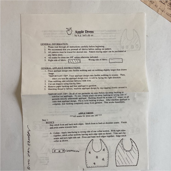 🛍️$5 Add-on🛍️ Kids apple dress sewing pattern - Picture 4 of 6